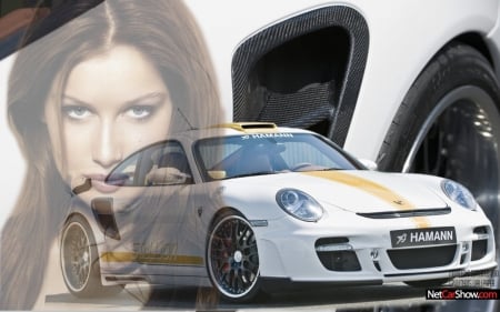 laetitia casta - porsche, car, laetitia, girl, casta