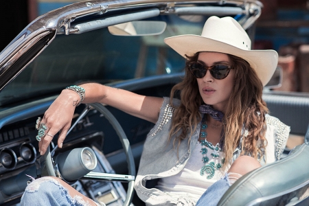 First Stop.. - style, girls, western, women, models, hats, outdoors, brunettes, cowgirl, car, fun, female, boots, fashion