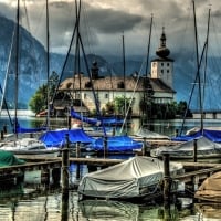 Church and Boats