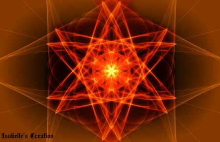 Orange Flower â™¥ - design, fantasy, abstract, orange flower