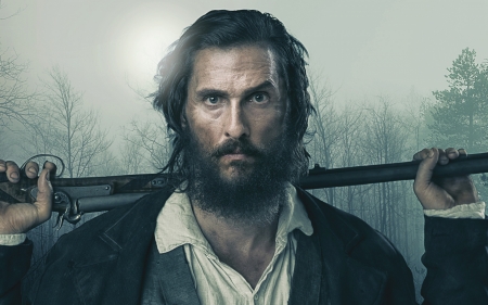 Free State of Jones (2016) - actor, white, blue, gun, face, man, Matthew McConaughey, Free State of Jones