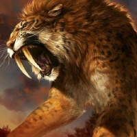 'Prehistoric sabre-tooth tiger'.....