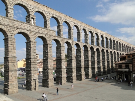 Aqueduct Of Segovia - Aqueduct, Spain, Ancient, Iberian Peninsula, architecture, Segovia, Roman