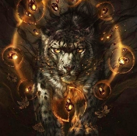 'mystical spirit guide'..... - leopard, spirit, mystical, cat