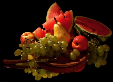 Summer Fruits - watermelon, stilllife, friits, beautiful