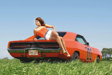 The Mopar - dukes, dodge, model, grass