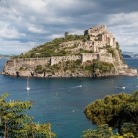 monastery on an island off italian coast