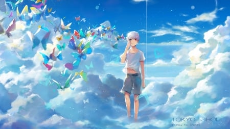 Dream - boy, anime, dream, sky