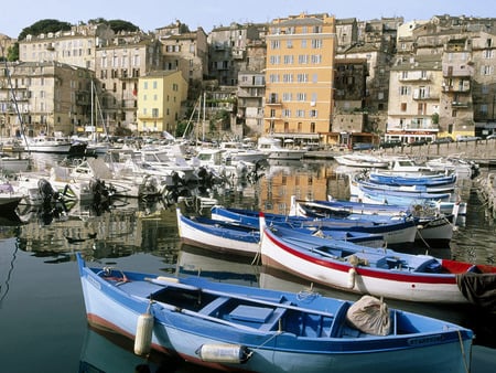 Corsica - corsica, houses, boats, harbour