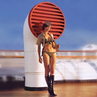 Catherinem Bell on Ship