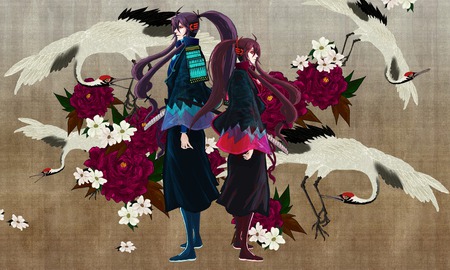 Kamui Gakupo - flowers, vocaloid, anime, kamui gakupo, katana