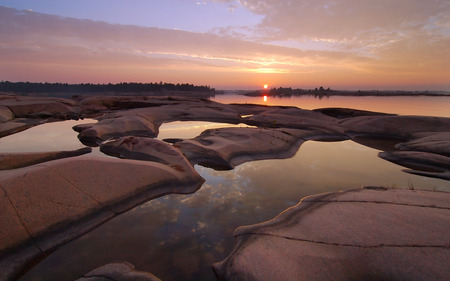 Seascape  - sunset, water, landscape, sunrise, scenic, ocean