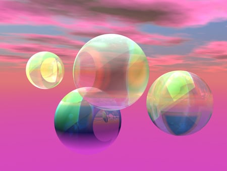 The Spheres - ball, abstract, sphere, light