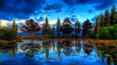 crystal blue - water, nice, sky, blue