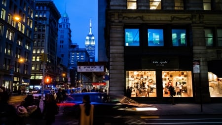 New York City - 5th Avenue - empire state building, modern, manhattan, New York City, 5th avenue, architecture, buildings