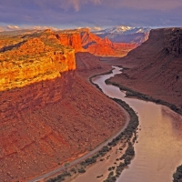 Colorado River, La Sal Mountains, Utah