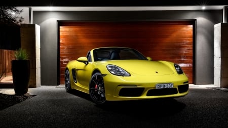 2016 Porsche Boxster - porsche, 2016, car, yellow, boxster