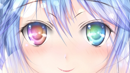 eyes - anime, girl, cute, eyes