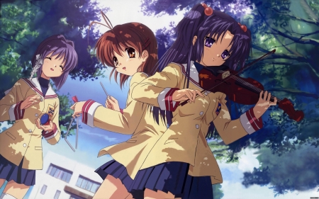 kyou clanned - girl, kyou, clanned, violin