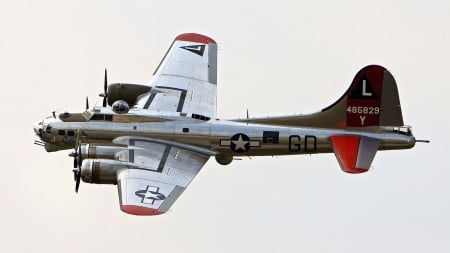 b17 flying fortress - fortress, flying, plane, military