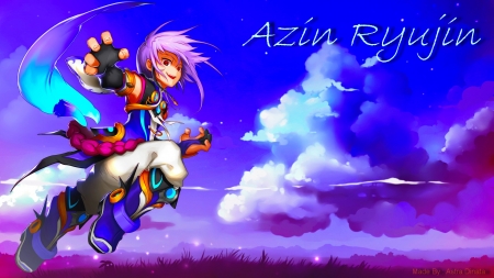 Azin Ryujin - Wallpaper, HD, Game, Anime