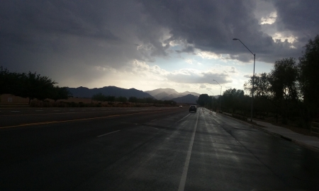 Mountain Rain - storm, arizona, mountains, rain