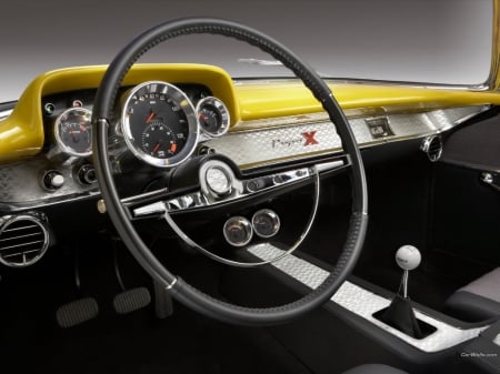 1957 Chevrolet Bel Air Project X - Custom, Bel Air, 1957, project, Chevrolet, interior, car, vintage, Project X, classic, auto