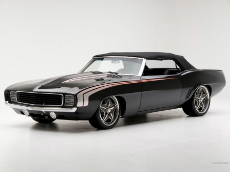 1969 Chevrolet Camaro SS Convertible - ss, chevrolet, camaro, auto, 1969, car, vintage, muscle car, convertible, classic