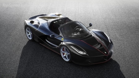 2017 Ferrari LaFerrari Spider - sports car, 2017, black, ferrari