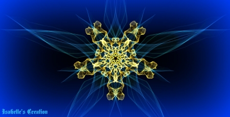 Blue Paradise Flower â™¥ - abstract, fantasy, paradise flower, blue