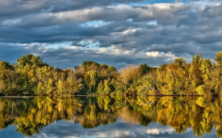 forest lake - nature, fun, lake, forest, cool