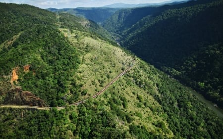 mountain road - fun, nature, road, cool, mountain