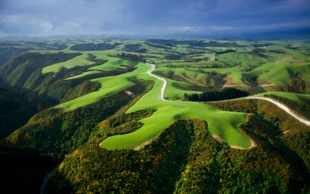 rolling hills - fun, nature, cool, mountain, fiekd