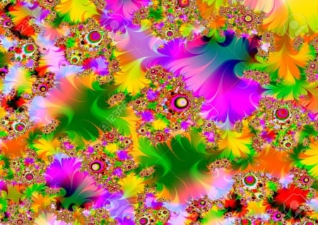 abstract color - hd, colors, abstract, flowers