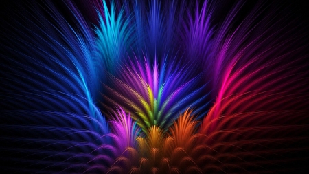 beautiful - colorful, wallpaper, abstract, 3d