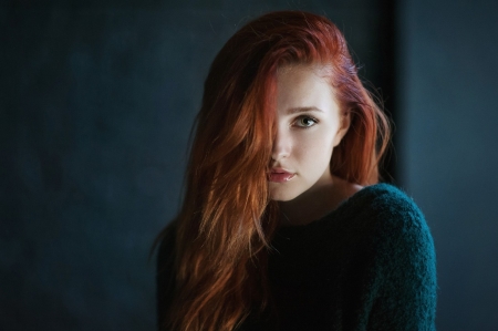 Vladislava Masko - babe, lady, woman, Vladislava Masko, model, red head