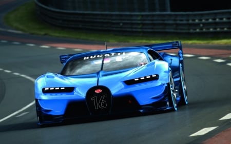 Bugatti Vision Gran Turismo - gran turismo, vehicles, blue cars, bugatti, cars, bugatti vision gran turismo