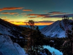 Sunrise in the Sierras, California