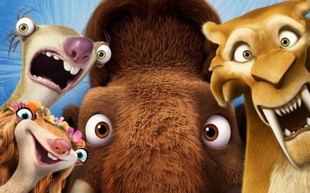 Ice Age: Collision Course (2016) - animation, ice age collision course, funny, pixar, movie, animals