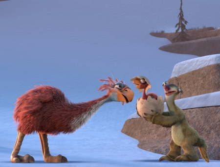 Ice Age: Collision Course (2016) - movie, collision course, blue, ice age, egg, animation, pixar, bird