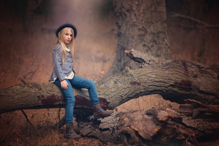 little girl - dainty, pretty, Autumn, Rock, pink, pure, child, fair, face, nice, bonny, kid, childhood, set, beauty, baby, Hair, Belle, comely, white, cute, wallpaper, people, blonde, hat, DesktopNexus, sightly, beautiful, photography, girl, lovely, sweet, tree, little, adorable