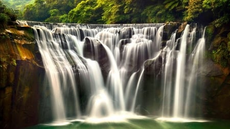 Amazing waterfalls - waterfall, forest, nature, water