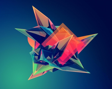 abstract shape - abstract, colors, 3D, modern