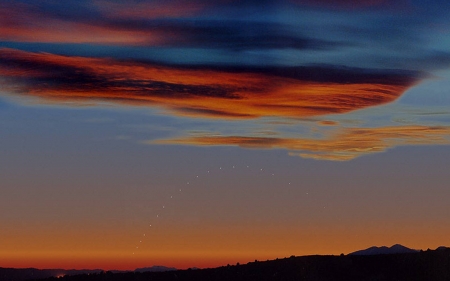 Mercury on the Horizon - fun, nature, cool, sunset, space, planet