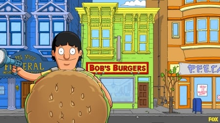 bobs burgers - bobs, boy, burgers, building