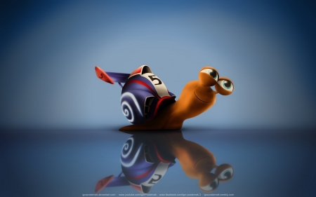 TURBO SNAIL - snail, cute, abstract, turbo