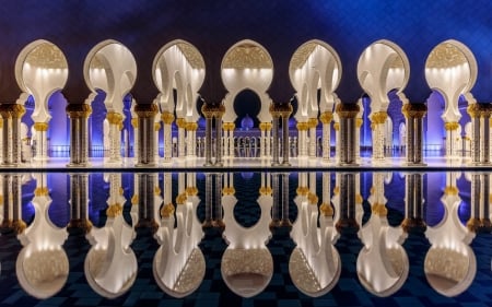 Abu Dhabi Mosque - dhabi, mosque, uae, abu