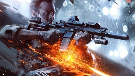 Battlefield 4 - sniper, game, Battlefield 4, Battlefield IV, Battlefield, weapon, gaming, video game