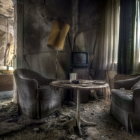 dirty abandoned apartment hdr