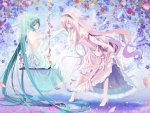 Megurine Luka and Hatsune Miku